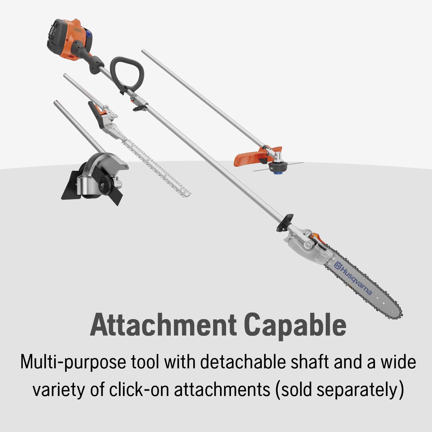 Husqvarna 122LKP Gas Pole Saw, Multi-Purpose Tool with Pole Saw Attachment, Equipped with X-CUT Chain, 10-Foot Reach Cuts Limbs up to 8 Inches Thick, 21.7CC - Image 4