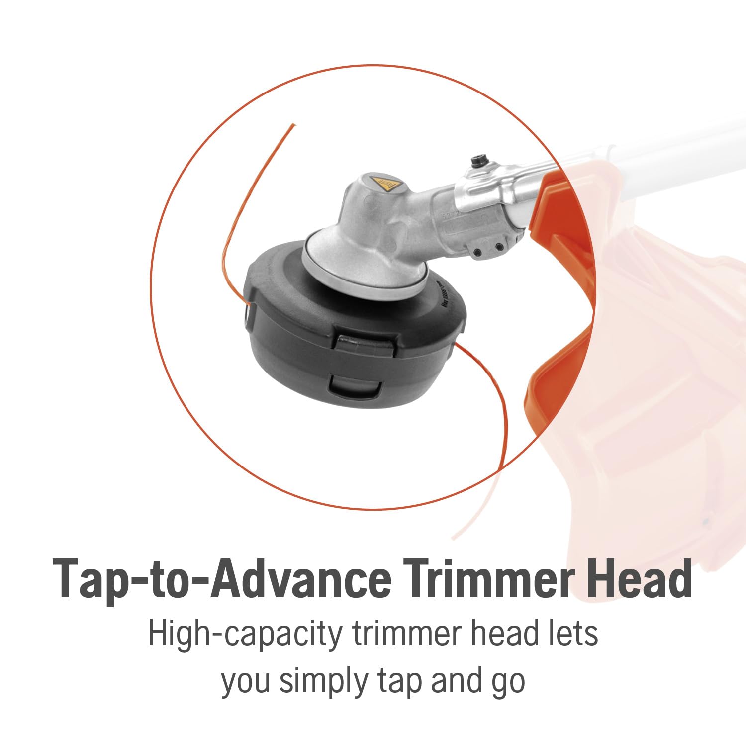 Husqvarna 525RX 25.4-cc 2-Cycle Straight Shaft Brush Cutter, Professional BrushCutter with T35 Tap n Go Trimmer Head - Image 7