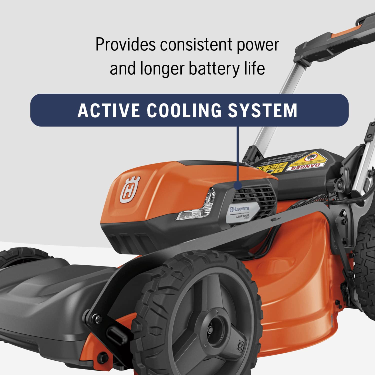 Husqvarna Lawn Xpert LE-322R Battery Powered Self Propelled Lawn Mower with Brushless Motor, Electric Lawn Mower for Small Yards (1/4-1/2 Acre), 40V Lithium-Ion Battery and Charger Included - Image 4