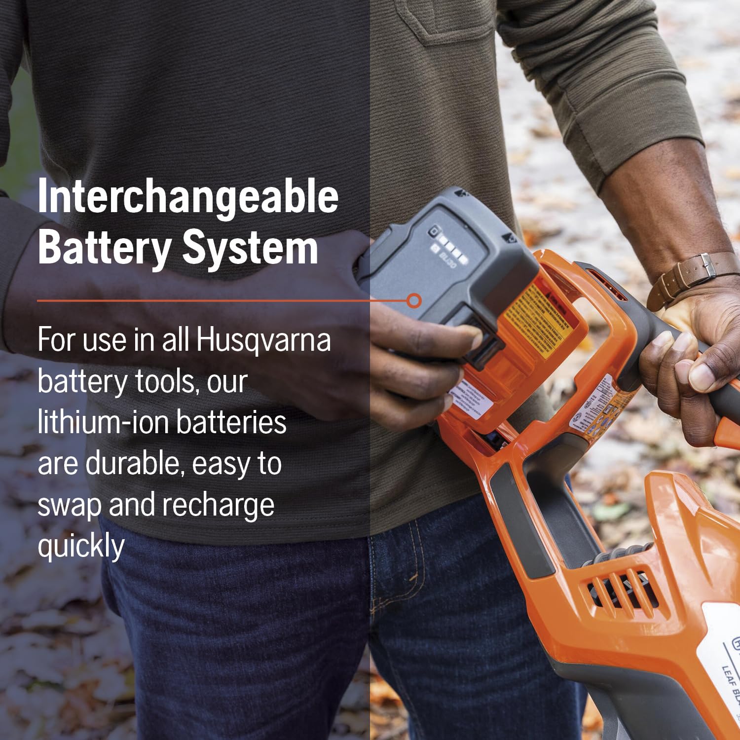 Husqvarna Leaf Blaster 350iB Battery Powered Cordless Leaf Blower, 200-MPH 800-CFM Blower with Brushless Motor and Quiet Operation, 40V Lithium-Ion (Battery and Charger not Included) - Image 6